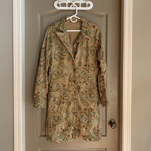 Johnny Was Embroidered Boho Jacket – Floral Tapestry Style Size L